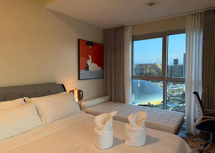 Luxury 1 Bedroom Facing Bay Sunset Near Okada Airports Moa Manila