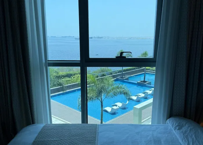 Luxury 1 Bedroom Facing Bay Sunset Near Okada Airports Moa Apartamento *